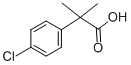 structure of CAS# 6258-30-6, 4-Chloro-alpha, alpha-Dimethylphenylacetic Acid;2-(4-Chlorophenyl)-2-Methyl-Propanoate;2-(4-Chlorophenyl)-2-Methyl-Propionate;Zinc00156536