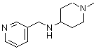 structure of CAS# 626217-79-6, 1-Methyl-N-(3-pyridinylmethyl)-4-piperidinamine;(1-Methyl-piperidin-4-yl)-pyridin-3-ylmethyl-amine;(1-Methyl-Piperidin-4-Yl)-Pyridin-3-Yl-Methyl-Amine Oxalate;BAS 16576476