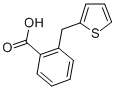 structure of CAS# 62636-87-7, 2-(2-Thienylmethyl)Benzoic Acid;2-(2-Thienylmethyl)Benzoic Acid;2-Thiophen-2-Ylmethyl-Benzoic Acid;Aa-516/30040036