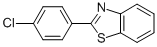 structure of CAS# 6265-91-4, 2-(4-Chlorophenyl)Benzothiazole;2-(4'-Chlorophenyl)Benzothiazole;2-Cpbt;Benzothiazole, 2-(4-Chlorophenyl)-