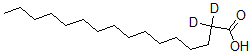 structure of CAS# 62689-96-7, Hexadecanoic-2,2-D2 acid