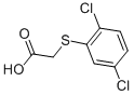 structure of CAS# 6274-27-7, 2,5-Dichlorophenylthioglycolic Acid;2-[(2,5-Dichlorophenyl)Thio]Acetic Acid;2-(2,5-Dichlorophenyl)Sulfanylethanoic Acid;T0503-0509