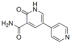 structure of CAS# 62749-46-6, 5-Carboxamide[3,4'-Bipyridin]-6(1H)-One;2-Oxo-5-(4-Pyridyl)-1H-Pyridine-3-Carboxamide;2-Keto-5-(4-Pyridyl)-1H-Pyridine-3-Carboxamide;1,6-Dihydro-6-Oxo(3,4'-Bipyridine)-5-Carboxamide
