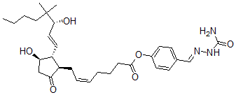 CAS 登录号：62845-71-0， 16,16-二甲基前列腺素 E2 4-苯甲醛缩氨基脲酯