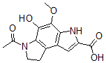 CAS#: 62874-94-6， 6-Acetyl-5-hydroxy-4-methoxy-7,8-dihydro-3H-pyrrolo[3,2-e]indole-2-carboxylic acid
