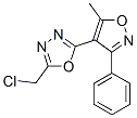 CAS#: 63002-59-5， 2-(Chloromethyl)-5-(5-Methyl-3-Phenylisoxazol-4-Yl)-1,3,4-Oxadiazole