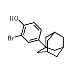 CAS 登录号：63013-55-8， 4-(金刚烷-1-基)-2-溴苯酚