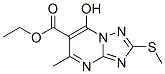 CAS 登录号：63123-21-7， 7-羟基-5-甲基-2(甲硫基)-1,2,4-三唑并[1,5-a]嘧啶-6-羧酸乙酯
