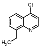 structure of CAS# 63136-19-6, 4-Chloro-8-Ethylquinoline