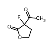 结构式 CAS# 63141-03-7, 3-乙酰基-3-氟二氢-2(3H)-呋喃酮