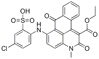 CAS#: 63149-10-0， Ethyl 6-[(4-Chloro-2-Sulphophenyl)Amino]-2,7-Dihydro-3-Methyl-2,7-Dioxo-3H-Dibenz[F,Ij]Isoquinoline-1-Carboxylate