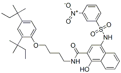 CAS#: 63149-45-1， N-[4-[2,4-Bis(1,1-Dimethylpropyl)Phenoxy]Butyl]-1-Hydroxy-4-[[(3-Nitrophenyl)Sulfonyl]Amino]-2-Naphthalenecarboxamide
