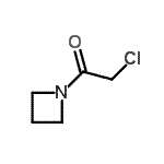 结构式 CAS# 63177-41-3, 1-(1-氮杂环丁基)-2-氯乙酮