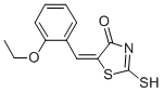 structure of CAS# 6319-50-2, (5Z)-5-(2-Ethoxybenzylidene)-2-thioxo-thiazolidin-4-one;5-[(2-Ethoxyphenyl)Methylidene]-2-Sulfanylidene-1,3-Thiazolidin-4-One;(5Z)-5-[(2-Ethoxyphenyl)Methylene]-2-Thioxo-Thiazolidin-4-One;5-[(2-Ethoxyphenyl)Methylene]-2-Thioxo-Thiazolidin-4-One