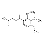 structure of CAS# 63213-41-2, 4-Oxo-4-(2,3,4-Trimethoxyphenyl)Butanoic Acid;4-(2,3,4-trimethoxyphenyl)-4-oxobutyric acid