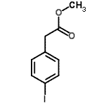 structure of CAS# 63349-52-0, Methyl (4-Iodophenyl)Acetate;METHYL 2-(4-IODOPHENYL)ACETATE;Methyl 4-Iodophenylacetate