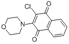 结构式 CAS# 6336-72-7, 2-氯-3-(4-吗啉基)-1,4-萘醌