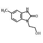 CAS 登录号：63387-92-8， 1-(2-羟基乙基)-5-甲基-1,3-二氢-2H-苯并咪唑-2-酮