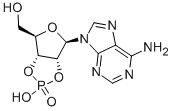 结构式 CAS# 634-01-5, 腺苷-2',3'-环磷酸酯
