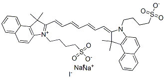 CAS#: 63450-67-9， 2-[7-[1,3-Dihydro-1,1-Dimethyl-3-(4-Sulphonatobutyl)-2H-Benz[E]Indol-2-Ylidene]Hepta-1,3,5-Trienyl]-1,1-Dimethyl-3-(4-Sulphonatobutyl)-1H-Benz[E]Indolium Disodium Iodide