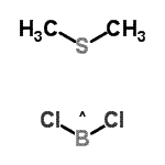 structure of CAS# 63462-42-0, (Methylsulfanyl)Methane - Dichloroboryl (1:1);Boron dichloride methyl sulfide complex;Dichloroborane methyl sulfide complex;298433_ALDRICH