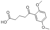 structure of CAS# 63467-20-9, 5-(2,5-Dimethoxyphenyl)-5-Oxovaleric Acid;5-(2,5-Dimethoxyphenyl)-5-Oxo-Pentanoic Acid;5-(2,5-Dimethoxyphenyl)-5-Keto-Valeric Acid;St5448107