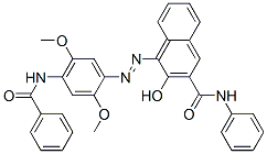 CAS#: 6358-46-9， 4-[[4-(Benzoylamino)-2,5-Dimethoxyphenyl]Azo]-3-Hydroxy-N-Phenylnaphthalene-2-Carboxamide