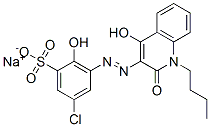 CAS#: 6359-71-3， Sodium 3-[(1-Butyl-1,2-Dihydro-4-Hydroxy-2-Oxo-3-Quinolyl)Azo]-5-Chloro-2-Hydroxybenzenesulphonate