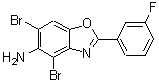 CAS#: 637302-87-5， 4,6-Dibromo-2-(3-fluorophenyl)-1,3-benzoxazol-5-amine