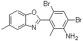 CAS#: 638159-15-6， 4,6-Dibromo-2-methyl-3-(5-methyl-1,3-benzoxazol-2-yl)aniline