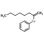 CAS 登录号：63831-77-6， (1-辛烯-2-基硒基)苯