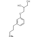 CAS#: 63834-63-9， 3-(3-Butylphenoxy)-1,2-Propanediol