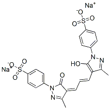 CAS#: 63870-34-8， Disodium 4-[4,5-Dihydro-4-[3-[5-Hydroxy-3-Methyl-1-(4-Sulphonatophenyl)-1H-Pyrazol-4-Yl]Allylidene]-3-Methyl-5-Oxo-1H-Pyrazol-1-Yl]Benzenesulphonate