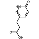 结构式 CAS# 6397-53-1, 3-(6-氧代-1,6-二氢-3-哒嗪基)丙酸