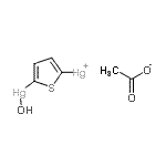 CAS#: 64048-08-4， [5-(hydroxymercurio)-2-thienyl]mercury acetate