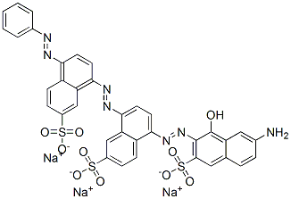 CAS#: 6406-87-7， Trisodium 5-[(7-Amino-1-Hydroxy-3-Sulphonato-2-Naphthyl)Azo]-8-[[4-(Phenylazo)-7-Sulphonatonaphthyl]Azo]Naphthalene-2-Sulphonate