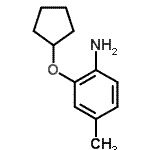 结构式 CAS# 640767-85-7, 2-(环戊基氧基)-4-甲基苯胺
