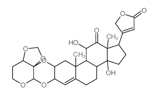 CAS#: 64144-98-5， 2alpha,3beta-[[(3aR,4S,7aR)-7,7alpha-Dihydro-4H-1,3-Dioxolo[4,5-c]Pyran-3a,4(6H)-Diyl]Bis(Oxy)]-11alpha,14-Dihydroxy-12-Oxocarda-4,20(22)-Dienolide