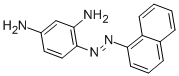 structure of CAS# 6416-57-5, Sudan Brown RR;4-(1-Naphthylazo)Benzene-1,3-Diamine;[5-Amino-2-(1-Naphthylazo)Phenyl]Amine;1,3-Benzenediamine, 4-(1-Naphthalenylazo)-