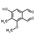 CAS#: 642-27-3， 5-Hydroxy-3-Methoxy-4-Methylphthalaldehyde