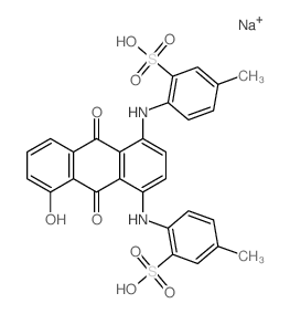 CAS#: 6424-97-1， 2,2'-[(9,10-Dihydro-5-Hydroxy-9,10-Dioxoanthracene-1,4-Diyl)Diimino]Bis[5-Methylbenzenesulfonic Acid Sodium] Salt