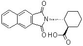 结构式 CAS# 642995-15-1, (1R,2R)-2-(1,3-二氧代-1,3-二氢-2H-苯并[f]异吲哚-2-基)环己烷羧酸