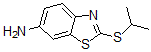 structure of CAS# 64350-93-2, 2-[(1-Methylethyl)Thio]-6-Benzothiazolamine;6-Benzothiazolamine,2-[(1-Methylethyl)Thio]-(9CI)