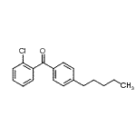 structure of CAS# 64358-08-3, (2-Chlorophenyl)(4-pentylphenyl)methanone;2-Chloro-4'-n-pentylbenzophenone