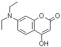 structure of CAS# 64369-55-7, 7-(Diethylamino)-4-hydroxy-2H-chromen-2-one;4-Hydroxy-7-Diethiamino-coumarine;7-(diethylamino)-4-hydroxy-2H-chromen-2-one;7-(diethylamino)-4-hydroxychromen-2-one