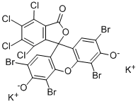 CAS#: 6441-77-6， 2',4',5',7'-Tetrabromo-4,7-Dichloro-3',6'-Dihydroxy-Spiro[Isobenzofuran-1(3H),9'-[9H]Xanthen]-3-One Potassium Salt (1:2)