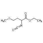 structure of CAS# 64505-12-0, Ethyl N-(oxomethylene)methioninate;2-Isocyanato-4-(methylthio)butyric acid ethyl ester;ethyl 2-isocyanato-4-(methylthio)butyrate;Ethyl 2-isocyanato-4-methylthiobutyrate