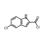 CAS#: 64507-05-7， 5-Chloro-1H-indole-2-carbonyl chloride