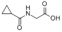 structure of CAS# 64513-70-8, N-(Cyclopropylcarbonyl)-Glycine ;2-[(Cyclopropyl-Oxomethyl)Amino]Acetic Acid;2-(Cyclopropylcarbonylamino)Ethanoic Acid;Brn 2087915