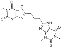 CAS#: 6466-29-1， 8,8'-Trimethylenebis(1,2,3,7-Tetrahydro-1,3-Dimethyl-2-Thioxo-6H-Purin-6-One)